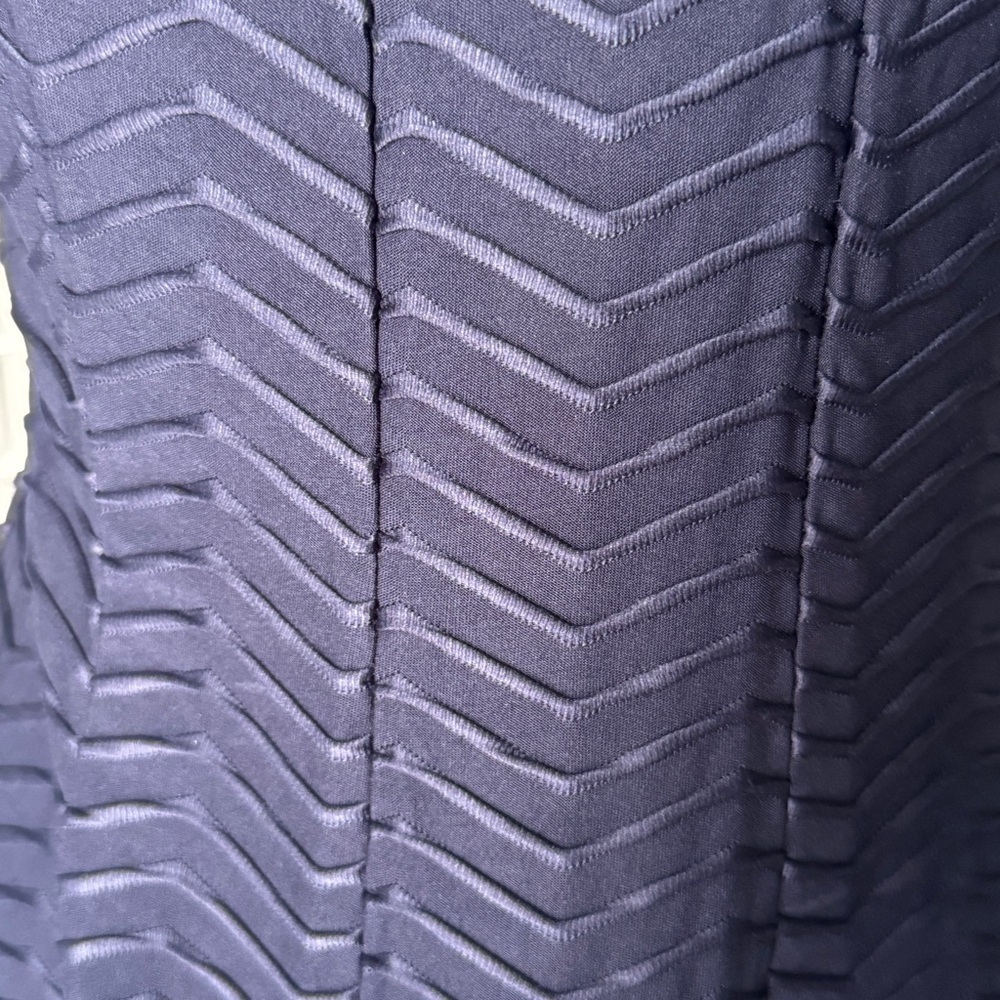 En Focus Navy Blue A-Line Dress Size 6 - Picture 4 of 9
